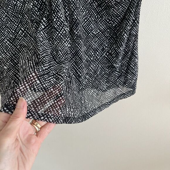 Vintage The Limited Y2K Babydoll Top L Black Mesh Sheer Whimsigoth Fairy Grunge - Picture 4 of 11